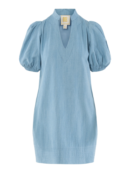 Hampton Mini Dress - Denim Chambray