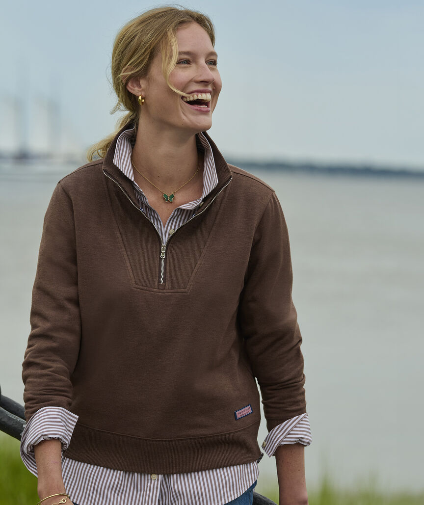 Dreamcloth® Quarter-Zip - Coconut Heather