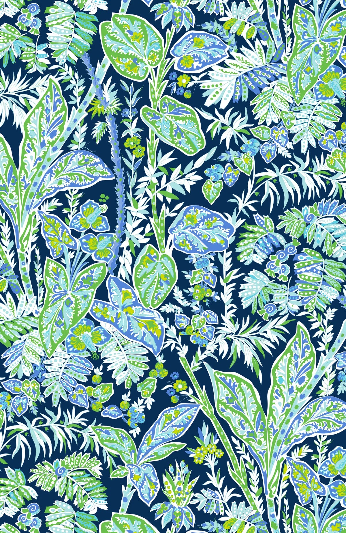 Effortless Pant - Vintage Vines Navy