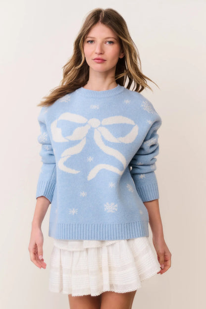 Francie Pullover - Snowflake Blue