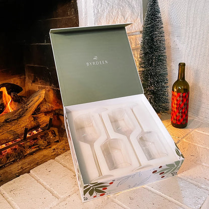 Frosted Wine Glass - Set of 4