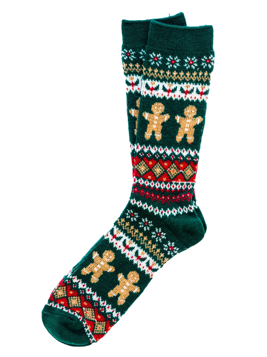 Gingerbread Fair Isle Socks