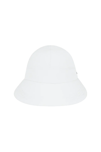 Poppy Bow Cap - White