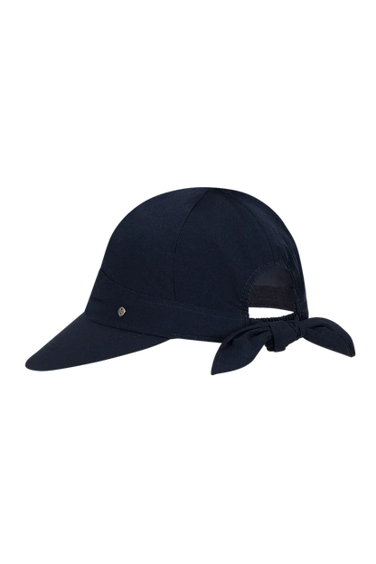 Poppy Bow Cap - Navy