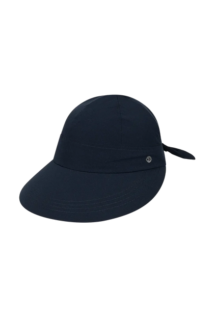 Poppy Bow Cap - Navy