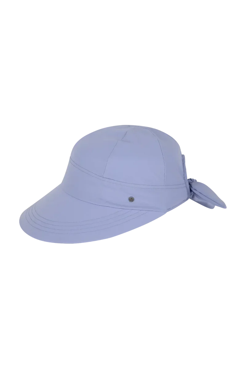 Poppy Bow Cap - Periwinkle