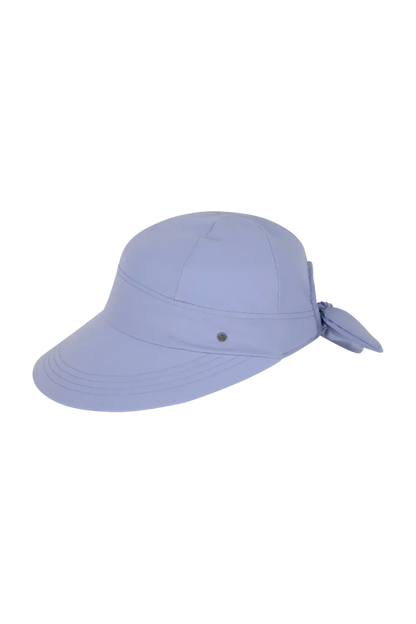 Poppy Bow Cap - Periwinkle