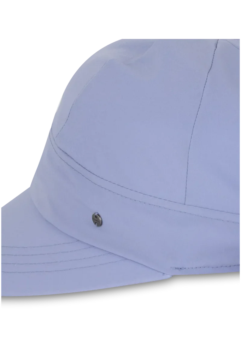 Poppy Bow Cap - Periwinkle