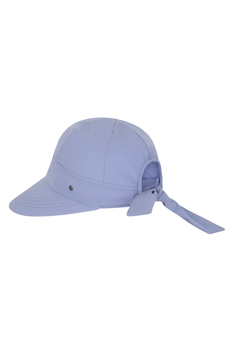 Poppy Bow Cap - Periwinkle