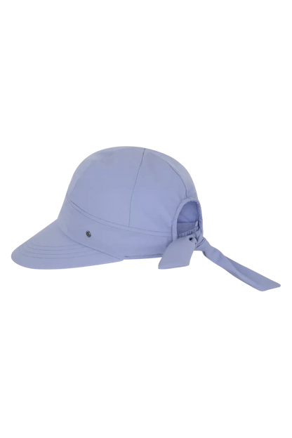 Poppy Bow Cap - Periwinkle