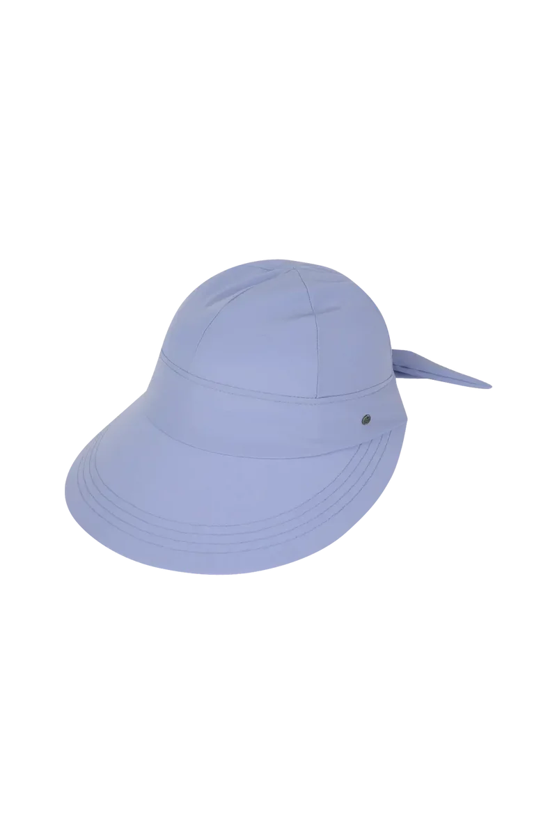 Poppy Bow Cap - Periwinkle