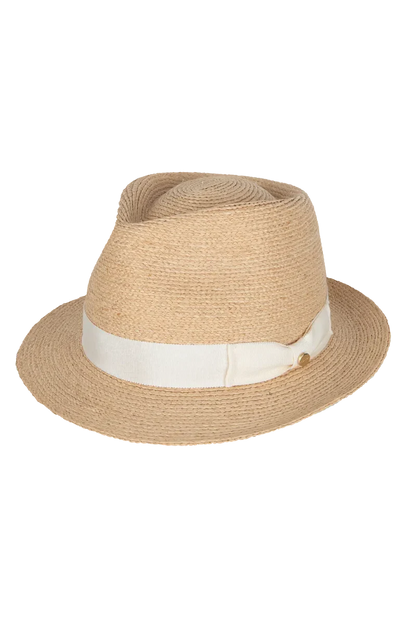 Palm Beach Fedora - Natural/Ivory