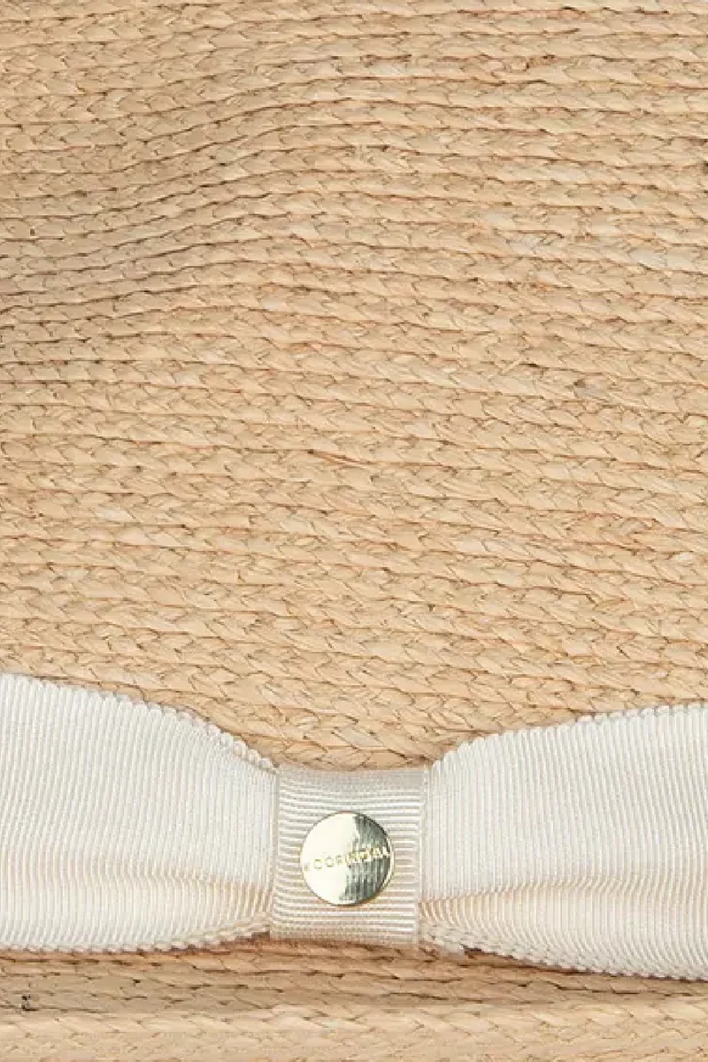 Palm Beach Fedora - Natural/Ivory