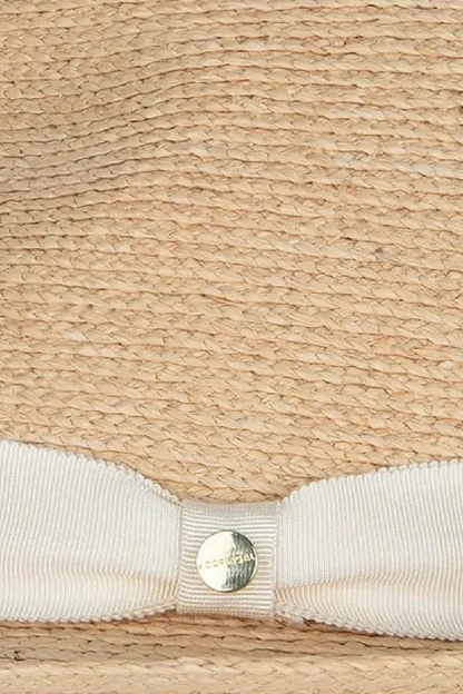 Palm Beach Fedora - Natural/Ivory