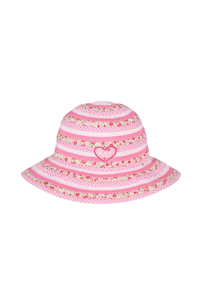 Sweetheart Wide Brim Hat - Pink