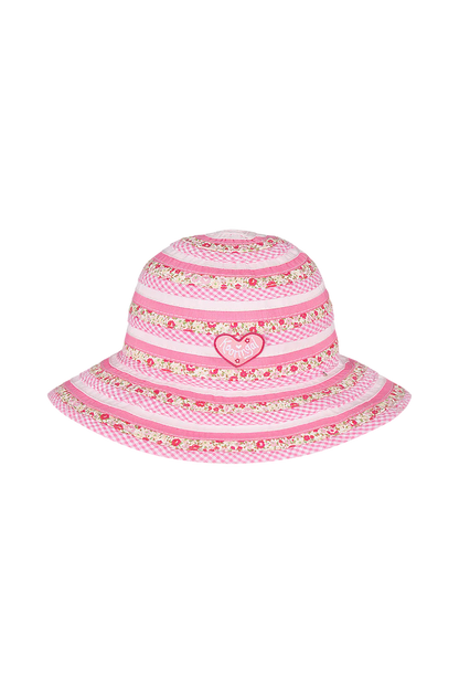 Sweetheart Wide Brim Hat - Pink