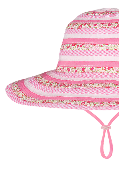 Sweetheart Wide Brim Hat - Pink