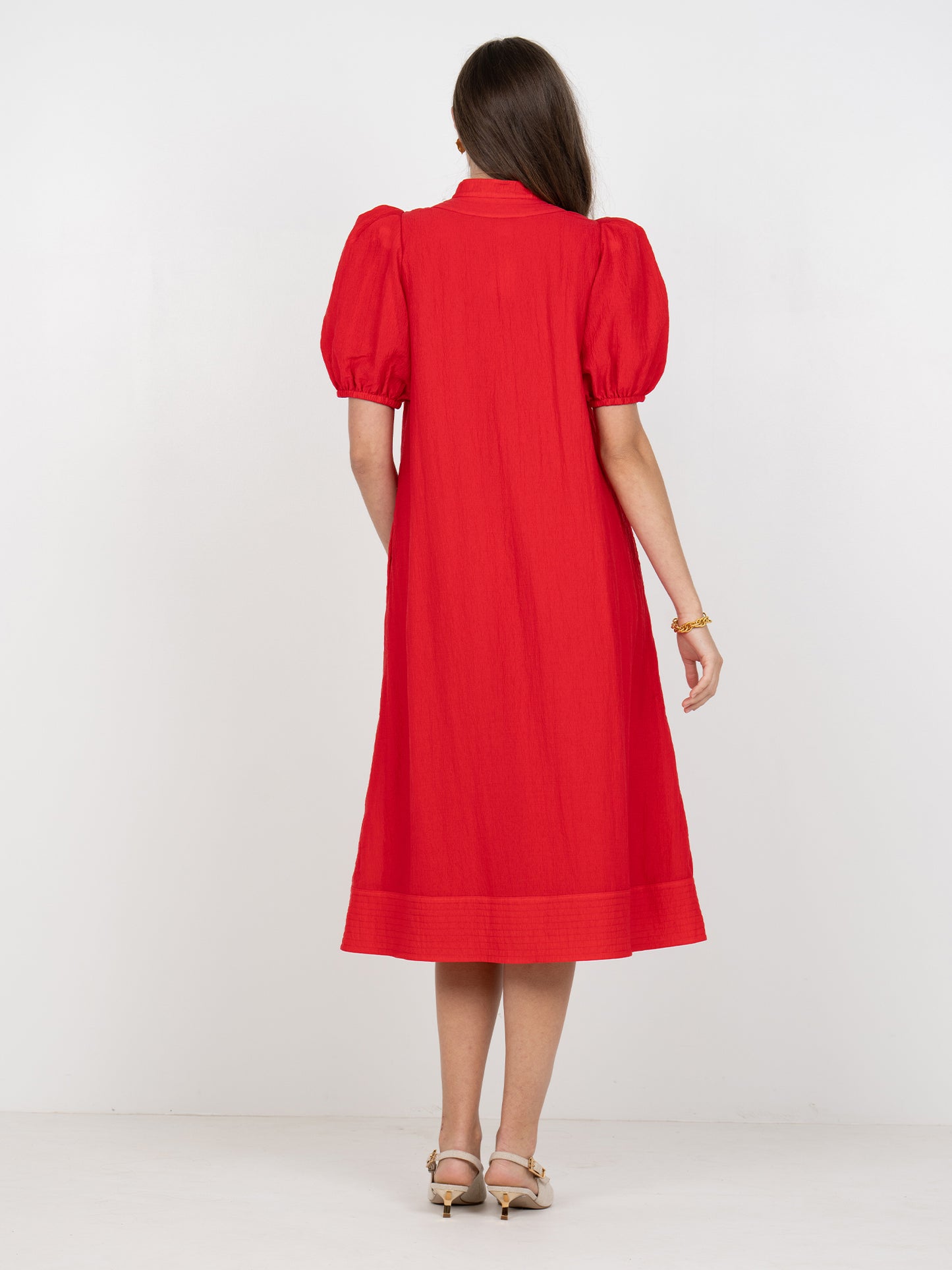 Hampton Dress - Cardinal Red
