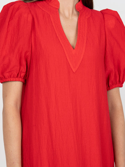 Hampton Dress - Cardinal Red