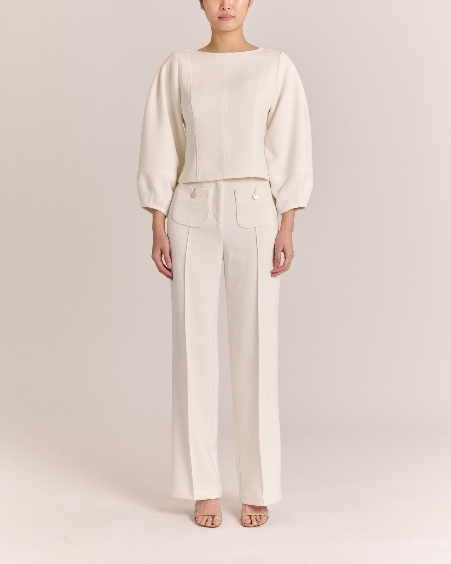 Beverely Trouser-Ivory