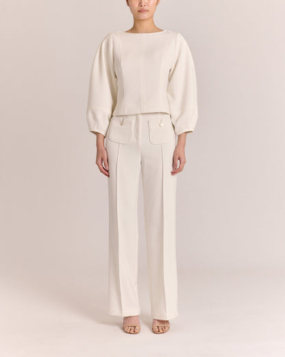 Beverely Trouser-Ivory