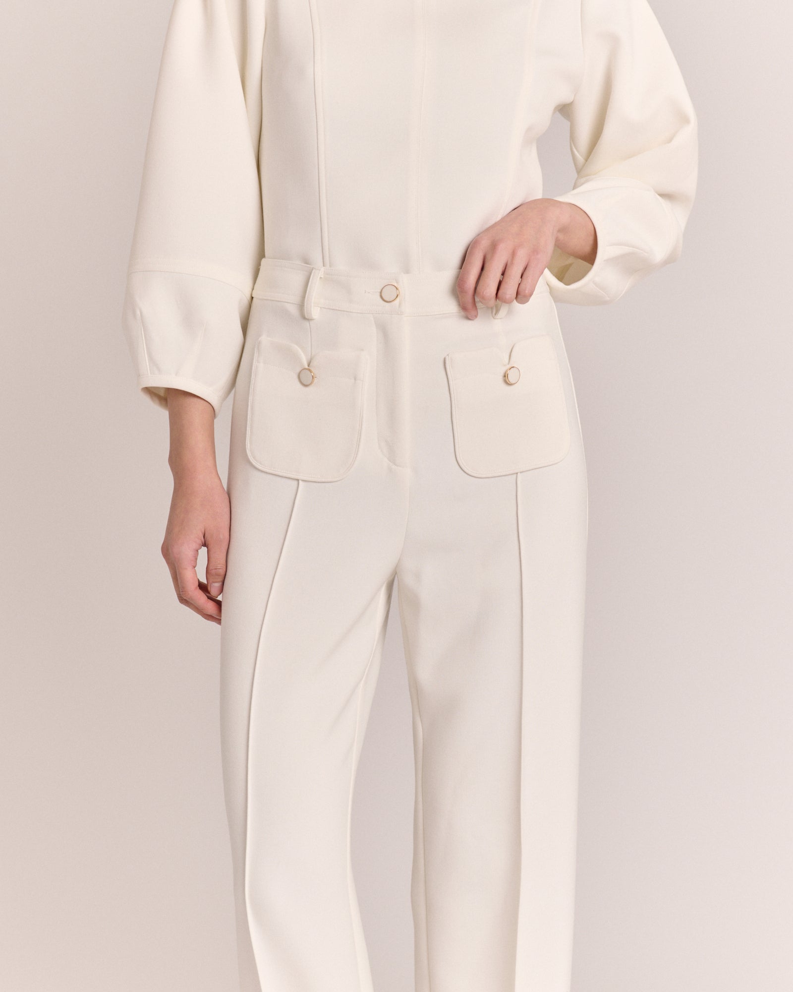 Beverely Trouser-Ivory