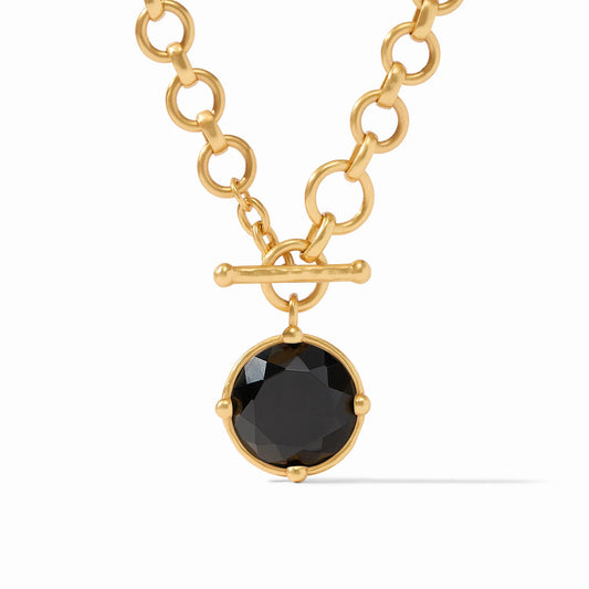 Honeybee Demi Necklace - Obsidian Black