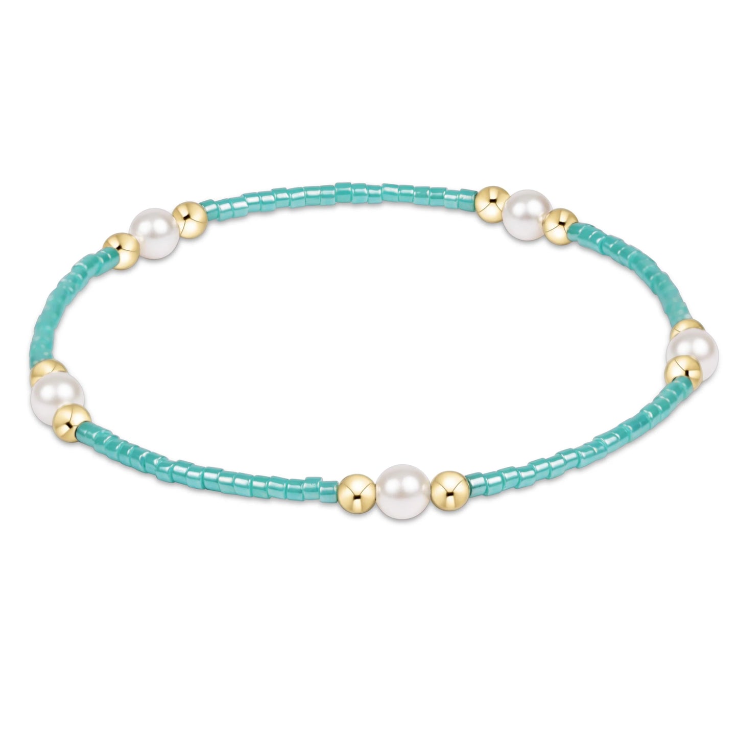 hope purpose pearl bracelet - sea glass