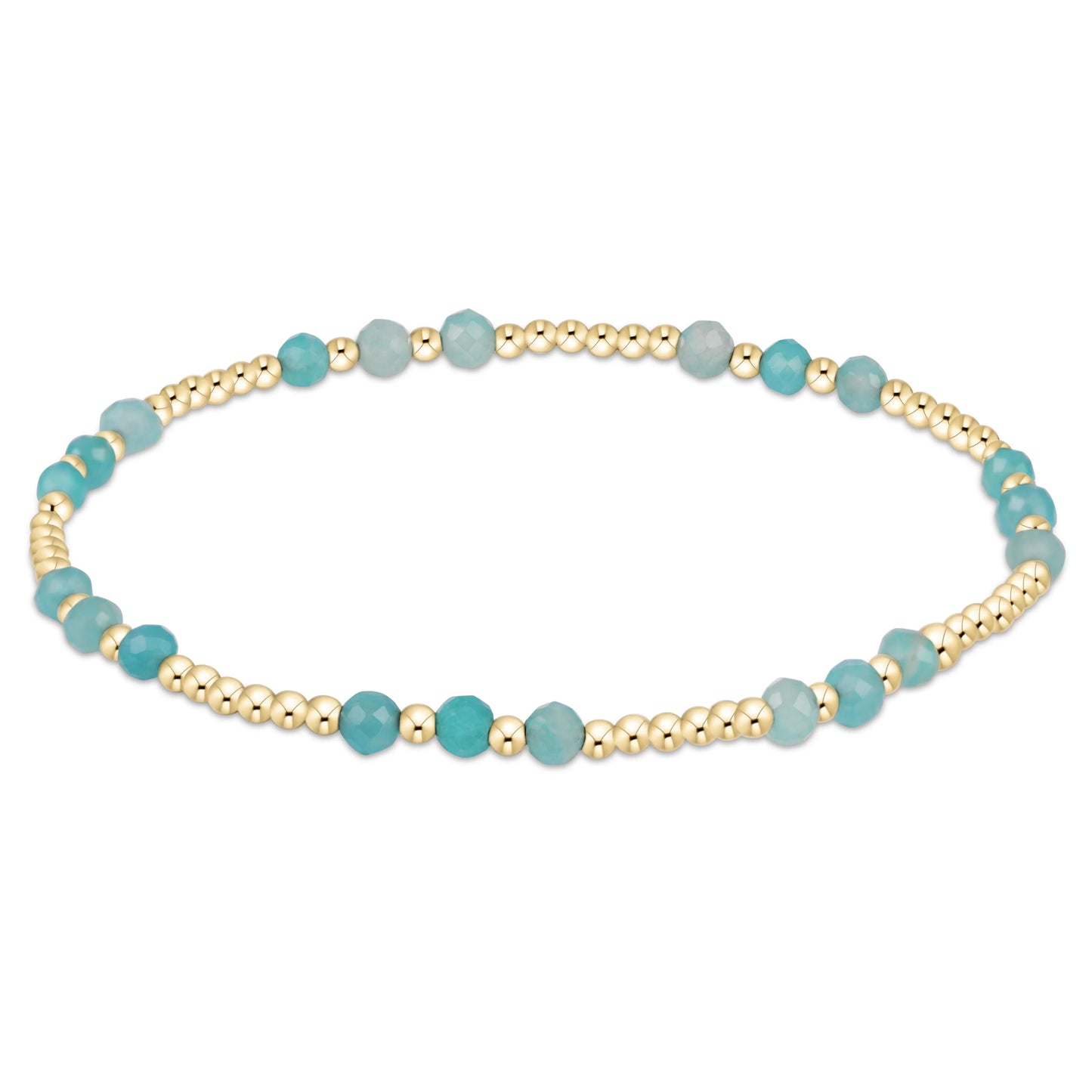 joy gem 3mm bracelet - amazonite