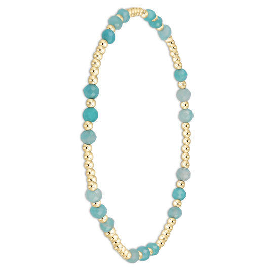 joy gem 3mm bracelet - amazonite