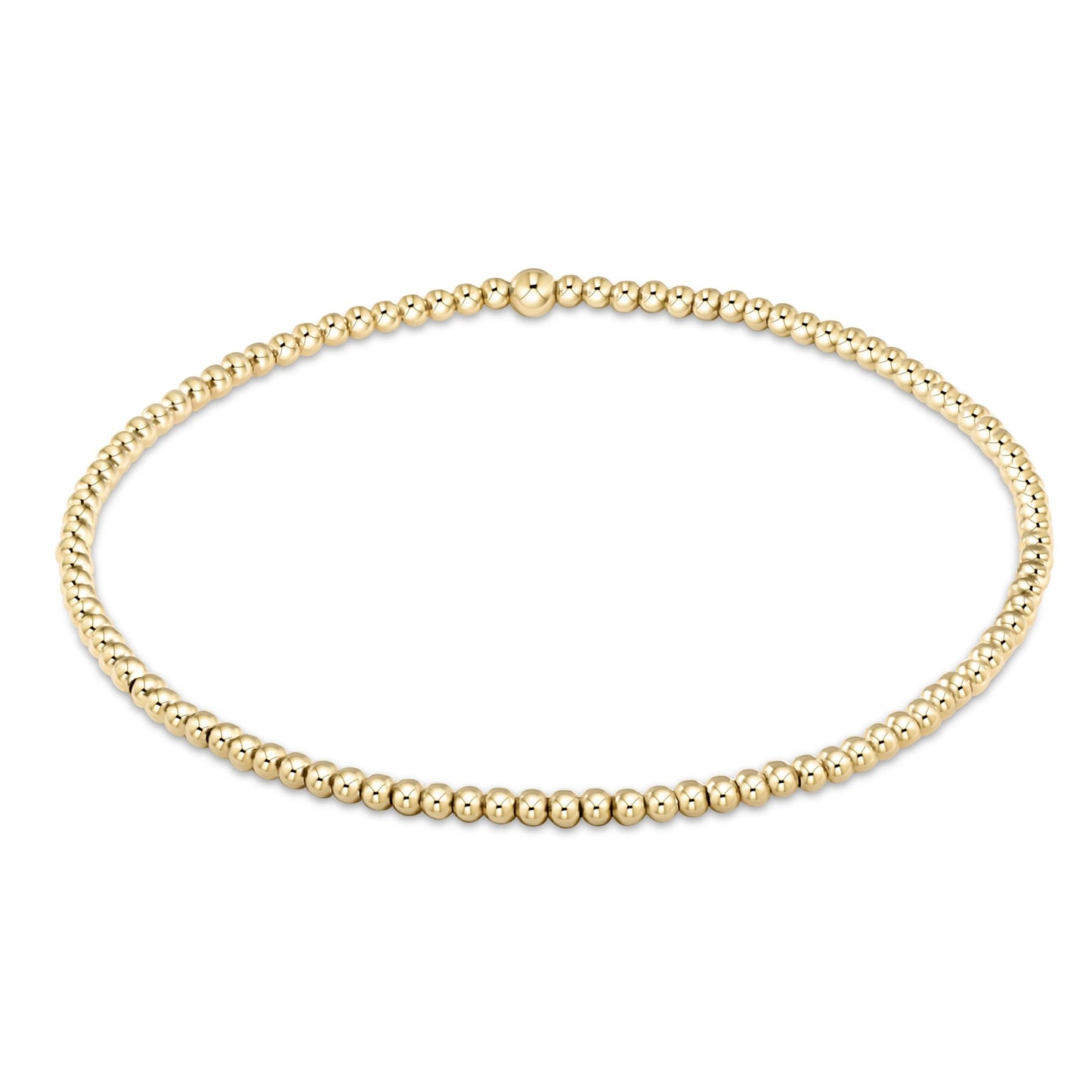 classic gold 2mm bracelet