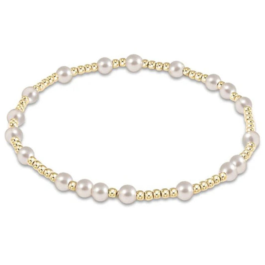 hope unwritten pearl 4mm bracelet