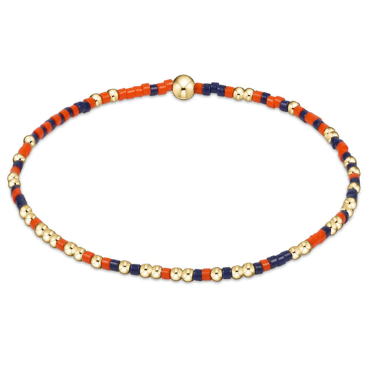 extends gameday hope unwritten bracelet - bright orange-navy