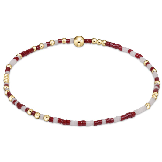 gameday hope unwritten bracelet - maroon-white