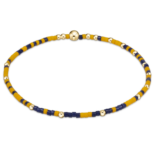 extends gameday hope unwritten bracelet - golden yellow-navy