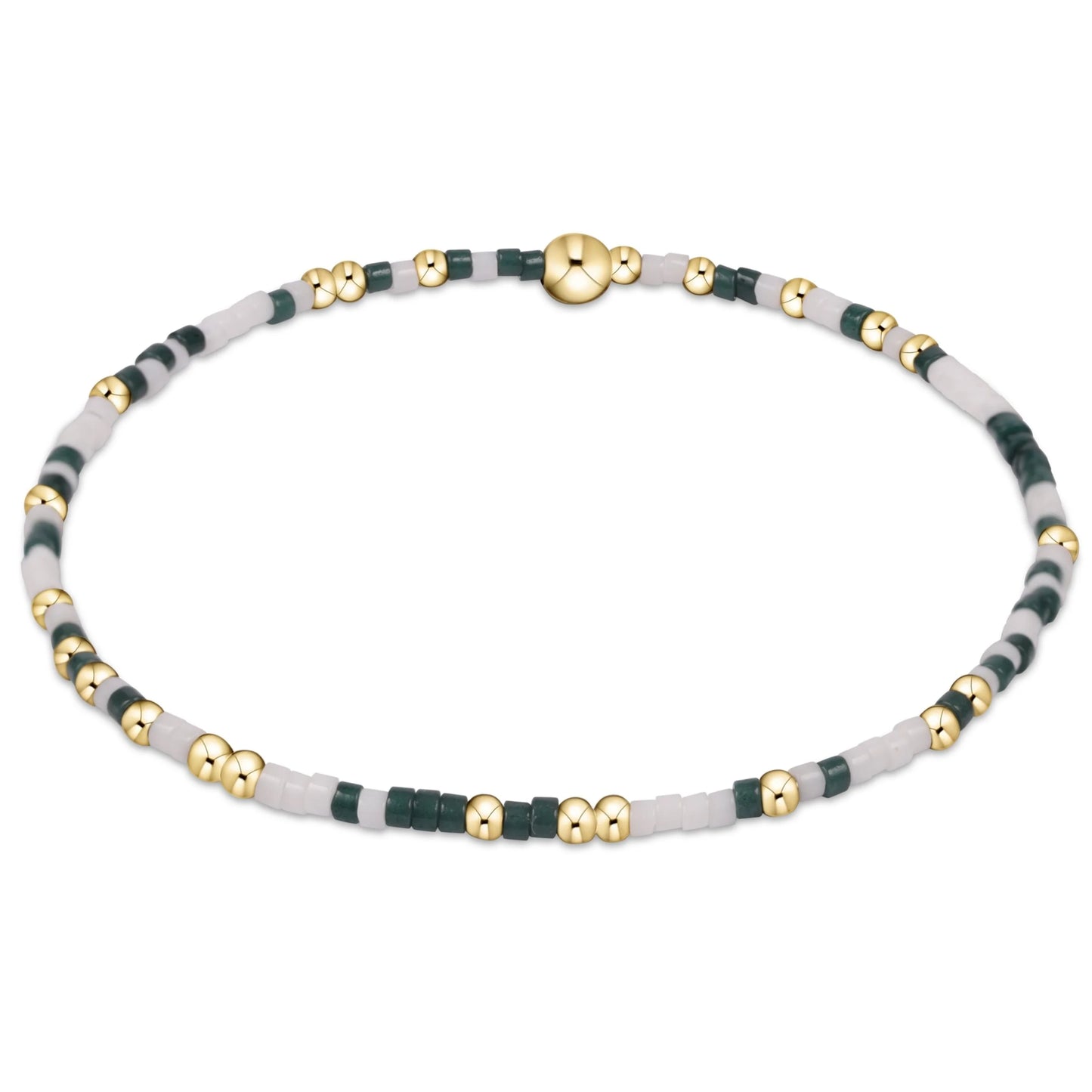 gameday hope unwritten bracelet - dark green-white