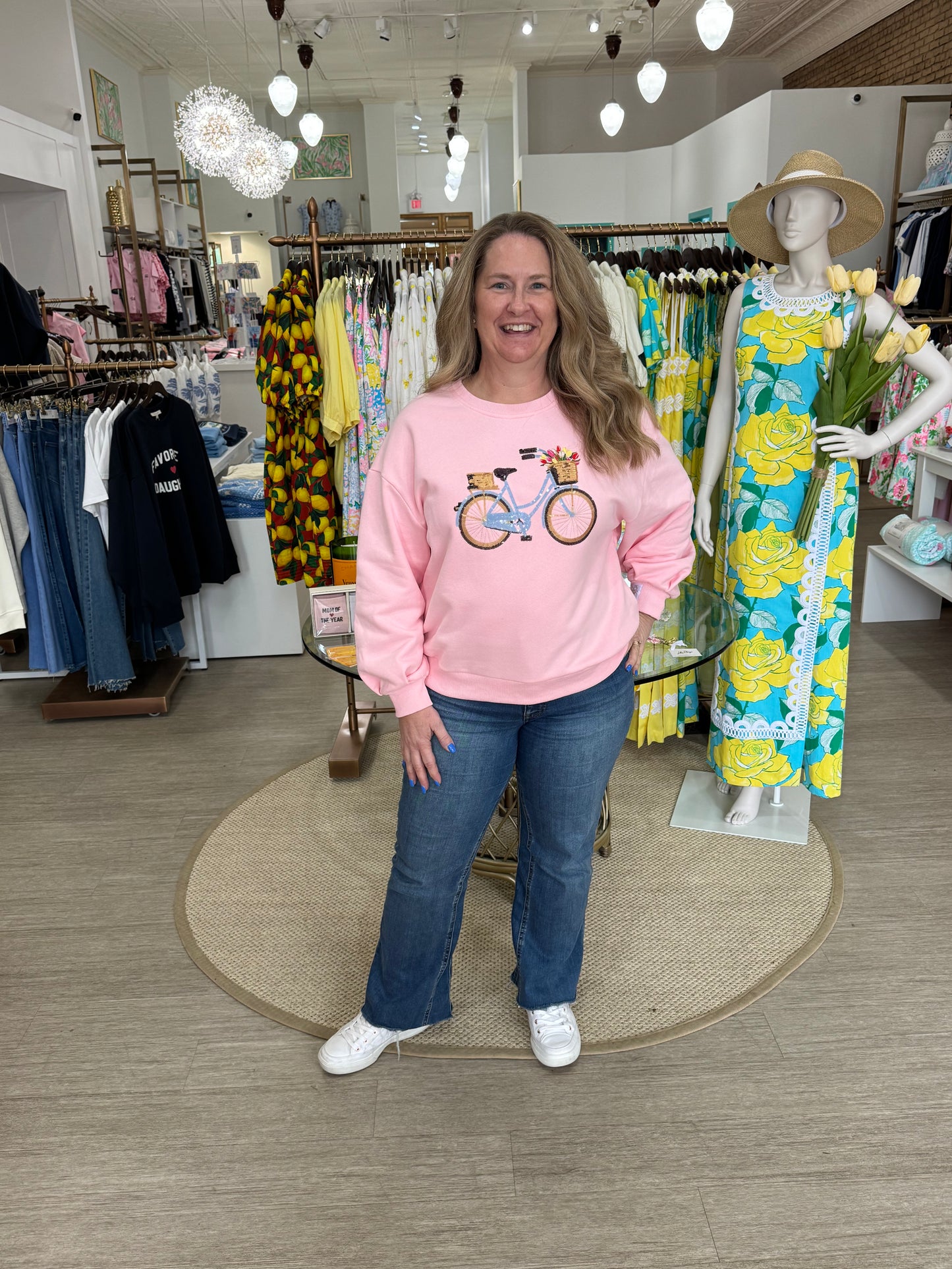 Exclusive Postcards from Paradise Pink Bike Custom Sweatshirt