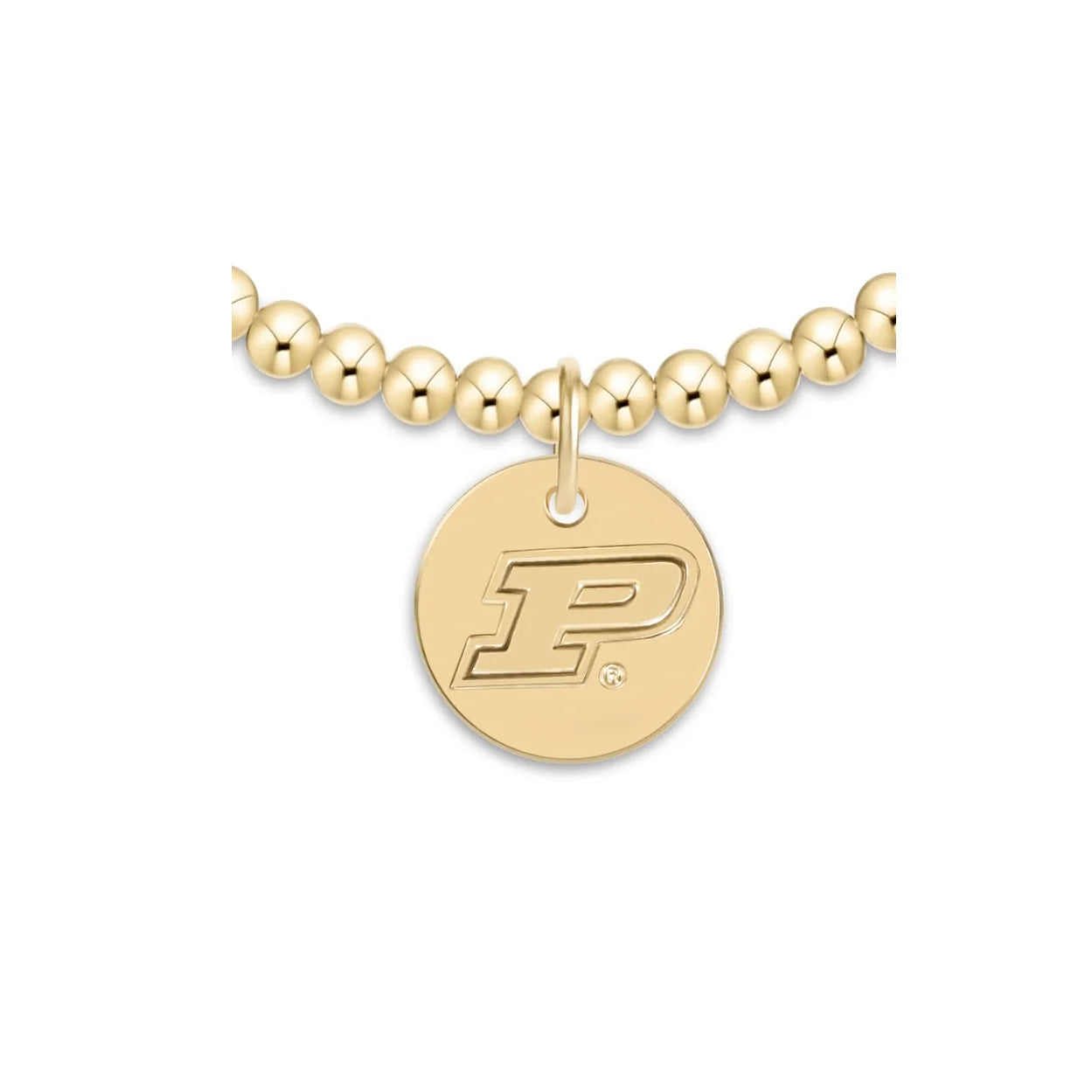 ecollegiate classic gold 3mm bracelet - purdue disc
