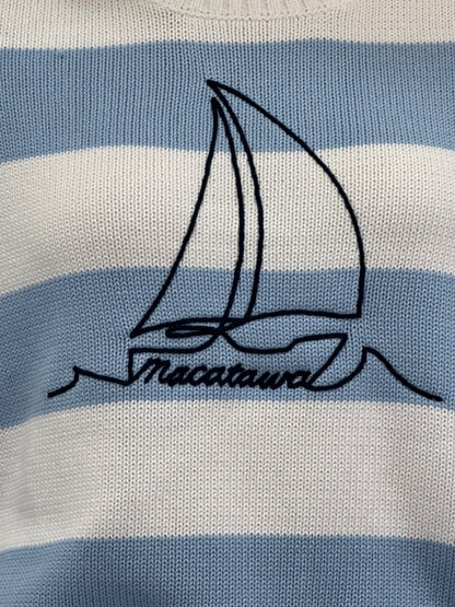 Custom Macatawa Sail Stripe Sweater