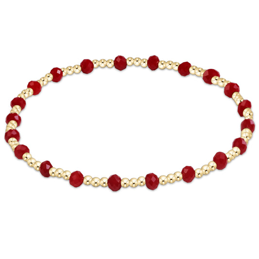gameday flirty sincerity bracelet - crimson