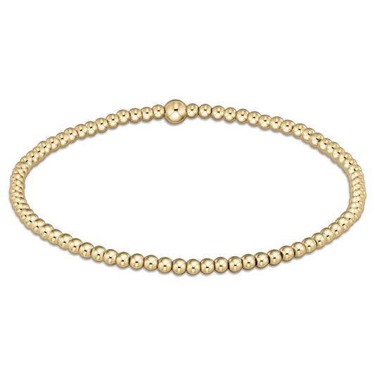 classic gold 2.5mm bracelet