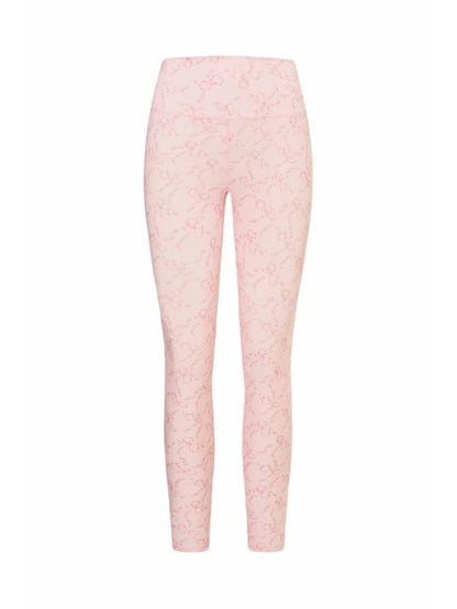 Santiana Floral Bow Print Active Legging - Peony Sugar