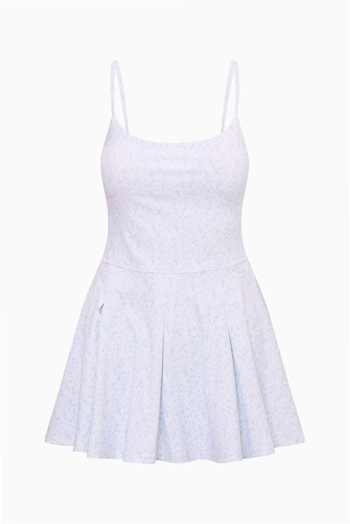 Keelyn Tennis Print Active Dress - Blue Serve