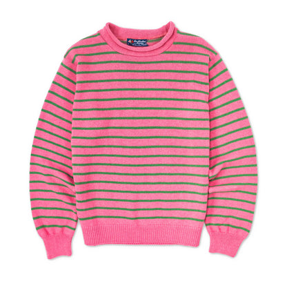 Beach Rose Stripe Rollneck Sweater