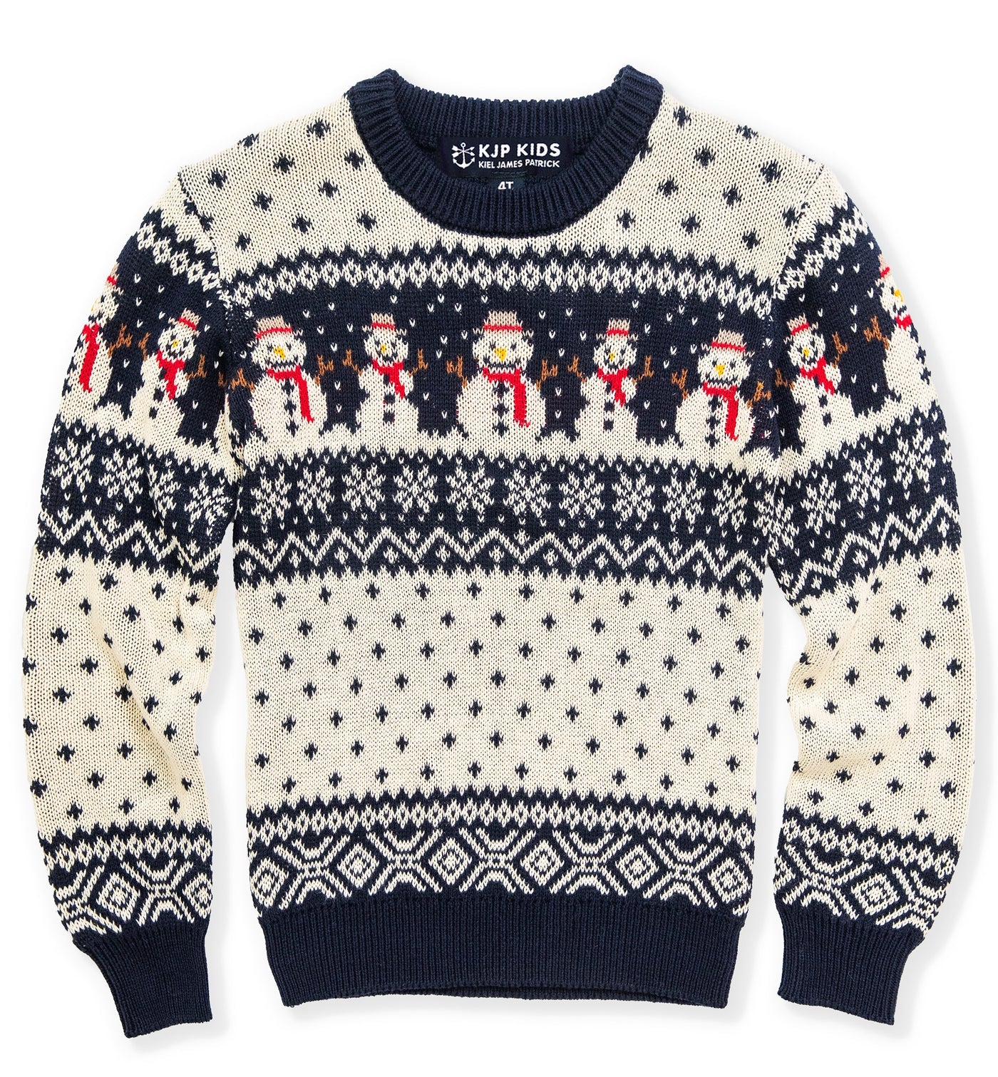 Snowman Fair Isle Kids Sweater