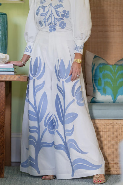 Paisley Pant - Dutch Tile