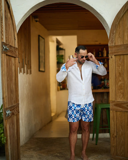The Greece Swim Trunks (Short 4.5")