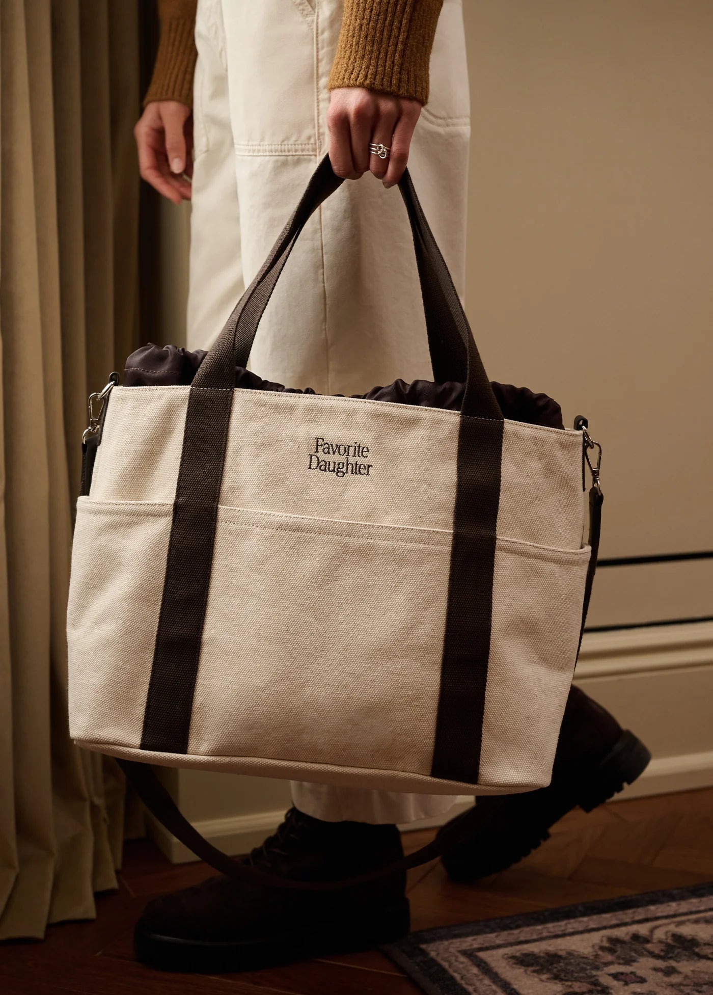 The Morgan Tote - Natural/Brown