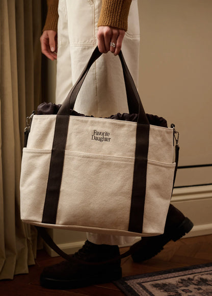 The Morgan Tote - Natural/Brown
