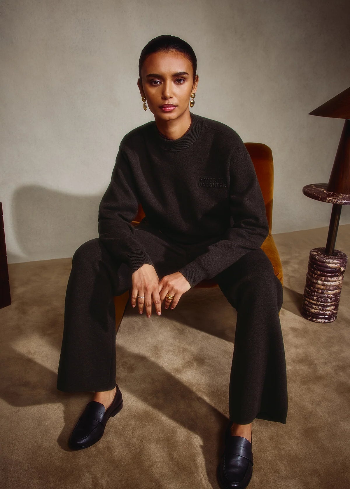 The Fatigue Sisters Wide Leg Pant - Espresso